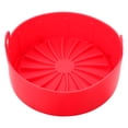 thumbnail image 1 of Miangastore Air Fryer Silicone Pot Red 1Pcs 7.9In, 1 of 8