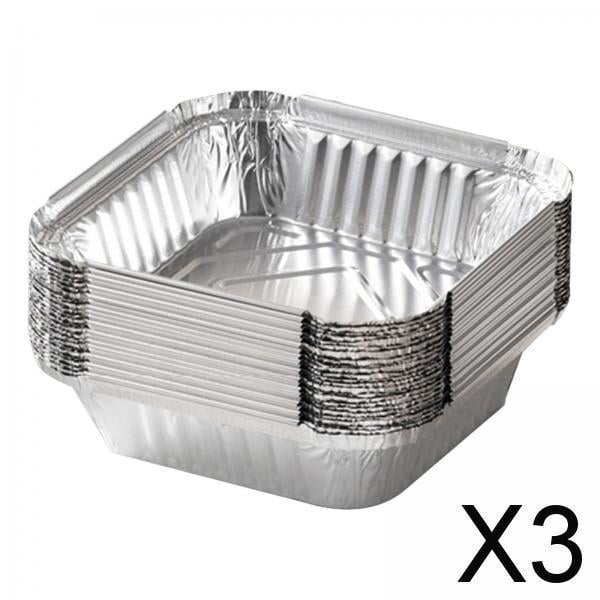 3x Revestimientos para Freidora de Aire de Calentamiento Rápido, Accesorios para Freidora de Aire, Caja de Papel de Aluminio para Magdalenas, Latas Pa 3 piezas