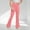 Pink, variant on Women Leggings Cross High Waisted Flare Pants Yoga Bootcut Pants Solid Color Full Length Bell Bottoms Pink 9-10 Years