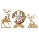 thumbnail image 3 of Figuras de Renos de Pareja, Estatuas de Ciervos, Juego de Manualidades, Esculturas de Ciervos para Oficina, Chimenea, Sala de Estar, Decoración Navide oro, 3 of 10