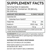 BodyBio - Butyrate Gut Health Supplement 60 Sodium Capsules