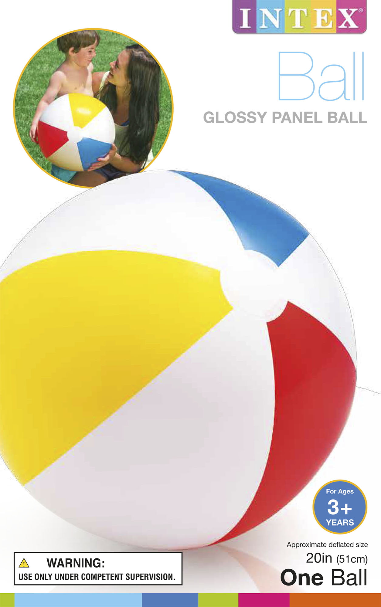 Wholesale Beach Balls - Glossy, Panels, Ages 3+, 20 - DollarDays