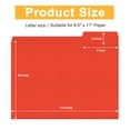thumbnail image 6 of ViVin File Folder with 1/3 Cut Tabs, Fits Letter Size, 100 Pack, for School and Office(2nd Multicolored), 6 of 8