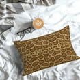 thumbnail image 5 of Pofeuu Snake Skin Print Polyester Microfiber Plush Pillowcases, Super Soft and Cozy Pillow Case Covers with Envelop Closure（Pillow core not included）-14"x20", 5 of 6