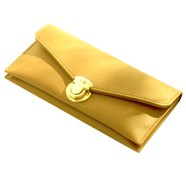 Coofit Clutch Wallet Large Capacity Long Wallet Credit Card Clutch with Buckle for Girl
