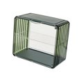 thumbnail image 3 of Vitrina modular coleccionable para figuras de acción, resistente al polvo y compacta, ideal para tamaños pequeños, vitrina ciega de acrílico con acabado verde negruzco, 3 of 8