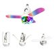 thumbnail image 2 of Ganfancp Plafón Led 40W con Altavoz Bluetooth, Lámpara de Techo Musical, Cambio de Color Rgbw, Bluetooth para Smartphone y Mando a Distancia, Montado En Base E27 Ofertas de La Semana 1X Luz, 1 Mando, 2 of 7