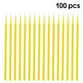 thumbnail image 2 of Pisos de algodón Portátil Pie de pestañas Cosméticos Cosméticos Limpieza Palos Baño Salón Oficina Obras Obras Caring Herramienta Accesorios Amarillo 100 Piezas kenally CE001447-02, 2 of 7