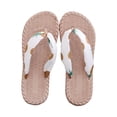 thumbnail image 2 of QISIWOLE Women's Slippers Ladies Flip Flops Flat Beach Shoes Flat Flip Flops summer savings, 2 of 3