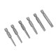 thumbnail image 1 of Unique Bargains Juego de puntas de destornillador Torx magnéticas de 1/4" de vástago hexagonal de 2" de longitud T10-T40 Acero S2 6 piezas, 1 of 5