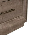 thumbnail image 2 of Pemberly Row Contemporary Woods Bedside Chest with Charging Station in Brown, 2 of 11