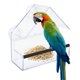 thumbnail image 4 of Comederos para Pájaros para el exterior, Alimentador de Aves, Plástico Autico, Hermosa Transparencia de Alta Transparencia de Moda Para Interiors Al Aire Libre para El, 4 of 7