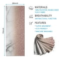 thumbnail image 2 of Pink Glitter White Marble Pattern Hot Yoga Mat Towel Non Slip for Hot Yoga - Quick-Drying Yoga Mat Cover with 4 Corner Pockets with Travel Bag - Hot Yoga Towel Non Slip 74"x26", 2 of 6