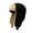 Black, variant on Xuanheng Winter Hat Ski Caps Thermal with Ear Flaps Warm Russian Windproof Trapper Hat Deep Blue