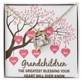 thumbnail image 4 of Grandchildren the Greatest Blessing Forever Necklace w Message Card, 4 of 7
