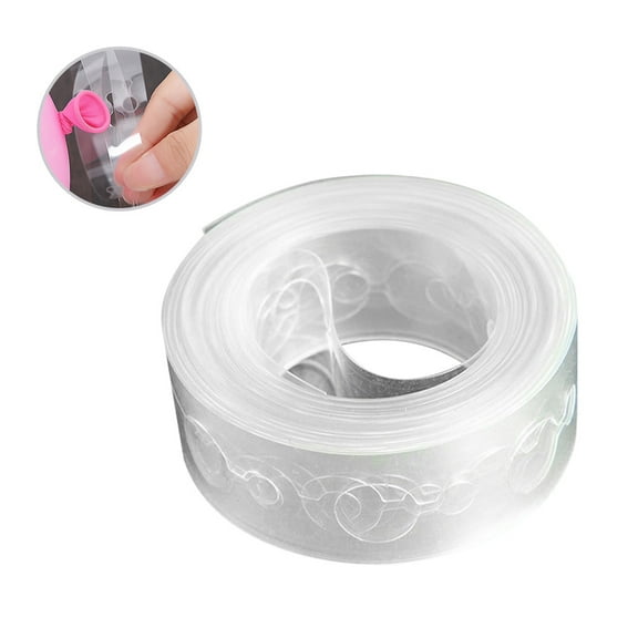 IBASETOY Clear Plastic Balloon Chain Strip for Wedding Birthday 5m