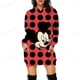 thumbnail image 3 of Sudadera con capucha pop coreana para mujer, estilo bohemio, con bolsillos grandes, informal, larga, a la moda, con estampado de Mickey Mouse de Disney, 3 of 5