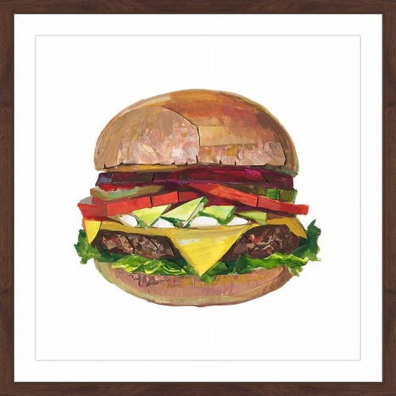 "Ultimate Burger" Framed Painting Art Print