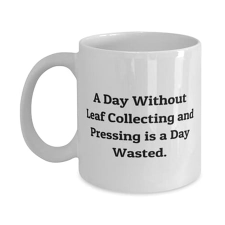 

Leaf Collecting and Pressing Gifts F Friends A Day Without Leaf Collecting and Gag Leaf Collecting and Pressing 11oz Mug Cup From