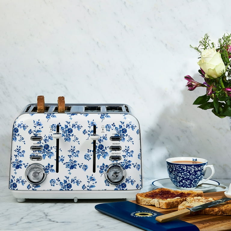 LAURA ASHLEY キャビネット ヴィンテージ 什器 Laura Ashley 4-Slice Toaster, China Rose Print, Stainless