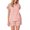 Pink, variant on Short Sets for Women 2 Piece Summer Vacation V-Neck Ruffle Sleeve Pajamas Comfortable Soft Plus Size Outfits Yoga Activewear Walking Tops Grey S
