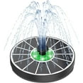 thumbnail image 1 of SIABC-Solar Fountain with Green Flower and Lights (White Panel White Lights), 1 of 4