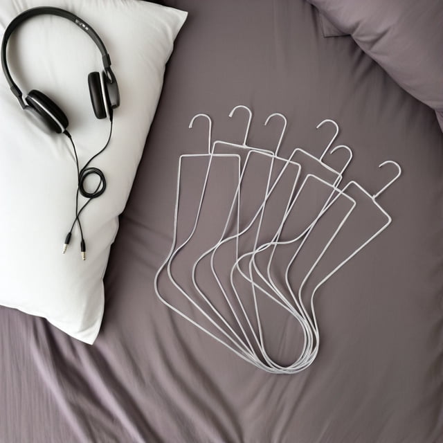 RENACLIPY 6Ud Bloqueadores Metálicos Para Calcetas Para Tejer Y Crochet En Color Plata