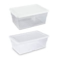 thumbnail image 1 of Sterilite 6 Quart Storage Tote, 24 Pack, & 16 Quart Storage Tote, 24 Pack, 1 of 9