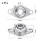 thumbnail image 3 of 2 Piezas SUCFL204-12 Cojinetes Bloque Almohada 3/4 Pulgada Diámetro Interior, Alineación Automática, Cojinetes Acero Cromado Montados en Base Hierro Fundido Sólido, 3 of 5