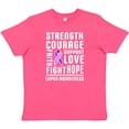 thumbnail image 3 of Inktastic Lupus Awareness Strength Support Courage Youth T-Shirt, 3 of 5