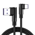 thumbnail image 1 of 90 Grados 7A 100W Carga Súper Rápida Cable USB Tipo C Cargador De Datos-USBC 1M 2M 3M, 1 of 4