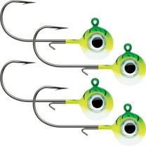 VMC Neon Moon Eye Jig, Green Fire UV, 1/4oz