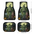 thumbnail image 2 of Oogie Boogie Car Mats Set 4 Pieces with Double Stitch Line Anti-Slip Backing Design Universal Fit for Most Vehicles, 2 of 8