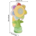 thumbnail image 3 of Dancing Sunflower Bubble Machine Sunflower Shaped Portable Electric Bubble Blower with LED Lights for Outdoor Fun Yellow 1 Pc, 3 of 6