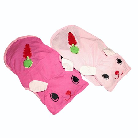 For SMALL Pet Cat Puppy Dog Shirt BUNNY Dress Pajamas Hood Sleeveless Light Pink sz S (length - 9