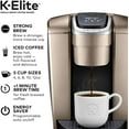 thumbnail image 2 of Keurig K-Elite Single Serve K-Cup Pod Coffee Maker, Brushed Gold, 2 of 10