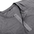 thumbnail image 6 of YLSDY Waffle Tops for Men Summer Fashion Button Short Sleeve Henleys T-Shirt Casual Solid Basic Athletic Quick Dry Blouse Dark Gray M, 6 of 8