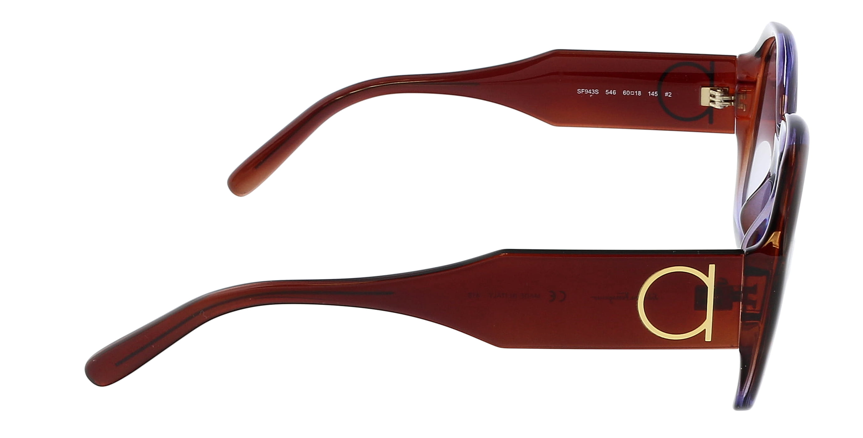 Salvatore Ferragamo SF943S 546 Butterfly Full Rim Sunglasses for Womens