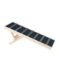 thumbnail image 1 of KFFKFF Pet Access Ramp, Collapsible Canine Ramp for Bed, Modifiable Pet Ramp for Tiny, Big, Senior Dogs & Felines, Timber Animal Ramp with 39.3" Extended Ramp, Adjustable from 15" to 22", 1 of 9