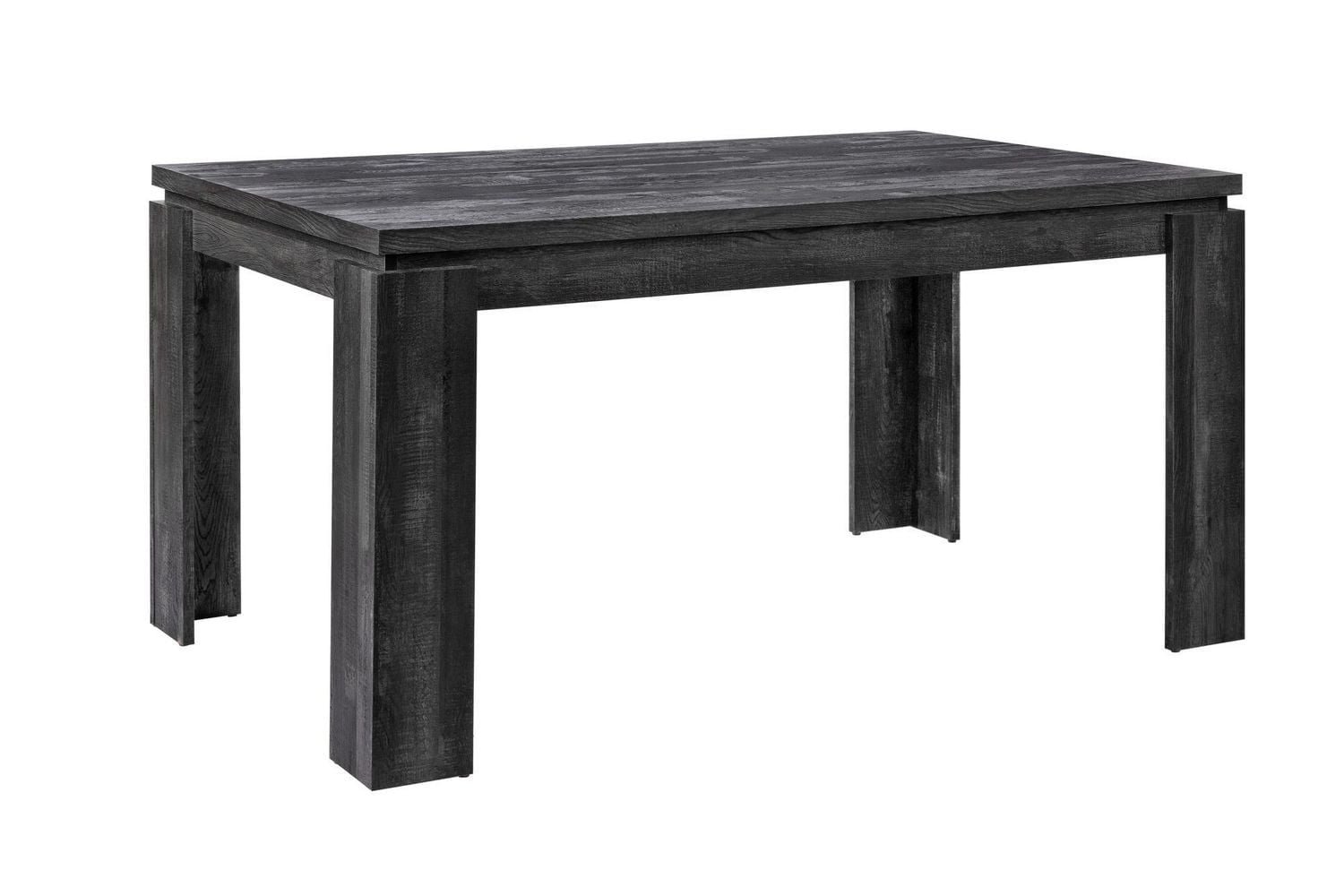 Monarch Specialties Table A Manger, 60" Rectangulaire, Cuisine, Salle À Manger, Stratifié, Noir, Contemporain, Moderne