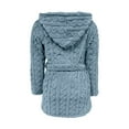 thumbnail image 6 of jobturf Robes for Women Fuzzy Fleece Long Sleeve Robes with Blet Casual Plush Soft Warm Short Cozy Bathrobe with Pockets, 6 of 6