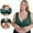 #033-Green, variant on Plus Size Women's Wireless Lace Bralette Seamless Comfort Everyday Sleepwear Bra Mint Green/Pink/Wine