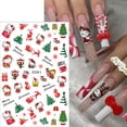 thumbnail image 2 of Pegatinas navideñas autoadhesivas JinPren 3D para decoración de uñas, 8 unidades, 2 of 6