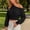 Black, variant on Women Sweatshirt Top Baeitkot Women Winter Casual Sports Style Sloping Shoulder Long Sleeved Sweatshirt Pullover Top Black XXL