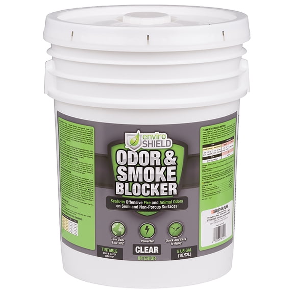 Rust-Oleum EnviroShield Odor & Smoke Blocker Clear 5 gal