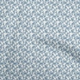 thumbnail image 1 of oneOone Cotton Silk Medium Blue Fabric Leaves Sewing Fabric By The Yard Printed Diy Clothing Sewing Supplies 42 Inch Wide, 1 of 5