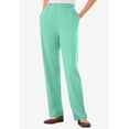 thumbnail image 2 of Woman Within Plus Size Petite 7-Day Straight-Leg Elastic-Waist Stretchy Knit Pant, 2 of 6