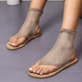 thumbnail image 5 of Rhinestone Mesh Thong Sandals - Slip-On, Fashionable, and Comfortable for Summer Outdoors_Gift Of G, 5 of 5