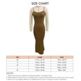 thumbnail image 3 of Vestido de tirantes de espagueti de punto acanalado vestido de tirantes de espagueti de mujer con envoltura en la cadera Vestido sin mangas de moda Amigable con la piel Ajuste ANGGREK Otros, 3 of 3