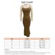 thumbnail image 3 of Vestido de tirantes de espagueti de punto acanalado vestido de tirantes de espagueti de mujer con envoltura en la cadera Vestido sin mangas de moda Amigable con la piel Ajuste ANGGREK Otros, 3 of 3